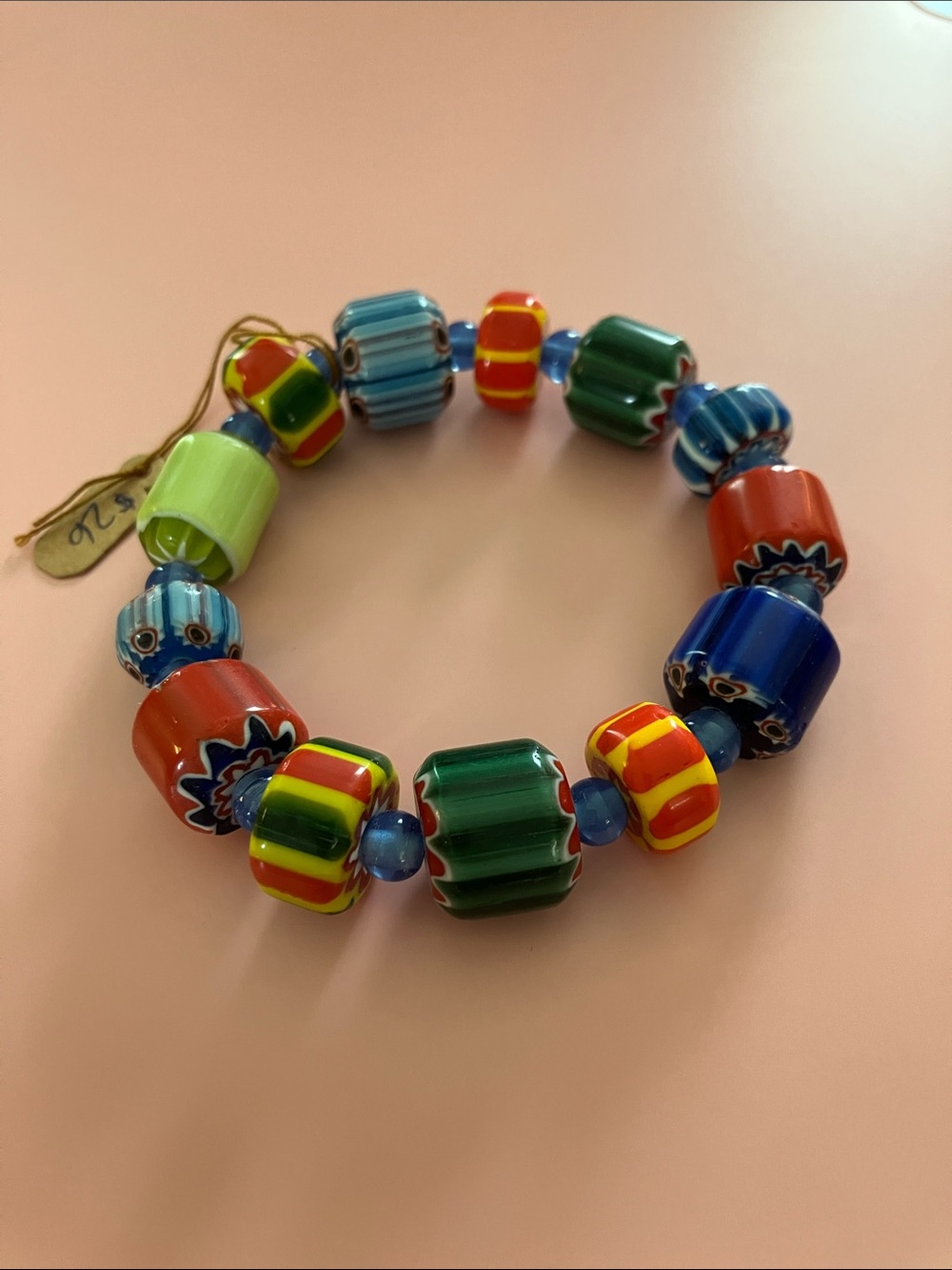 Noonday Collection Lampwork Glass Bead Bracelet